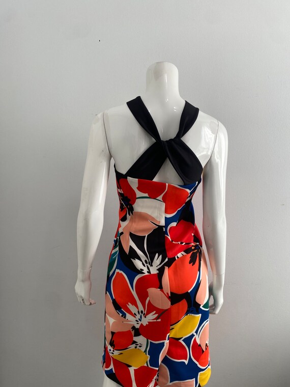 Donna Ricco 60’s Multi Colour Midi Dress Size 12 … - image 3