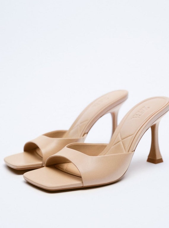 Zara | Shoes | Nwt Zara Raffia High Heel Slingback Pumps Size 9 | Poshmark