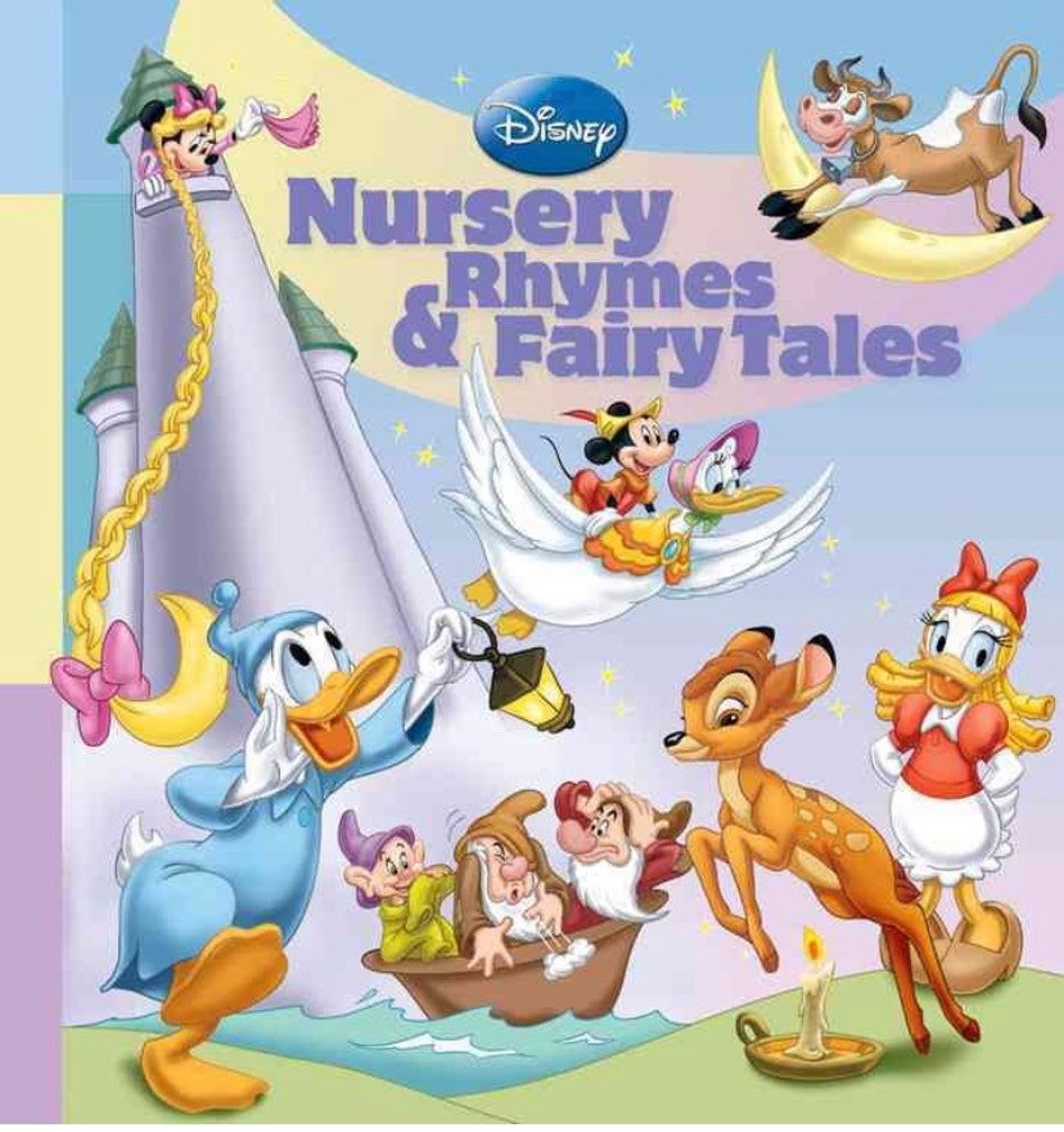 90s Disney Nursery Rhymes & Fairy Tales Book Etsy