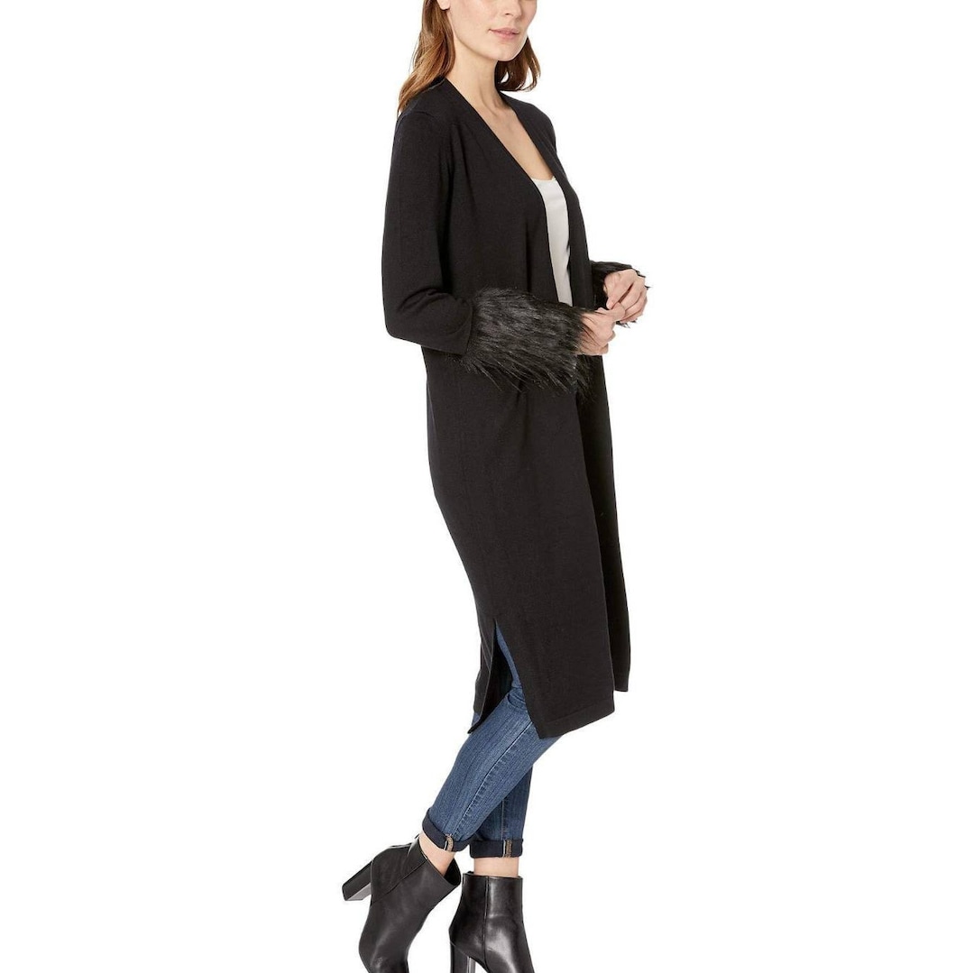 Vince camuto faux fur cuff clearance cardigan