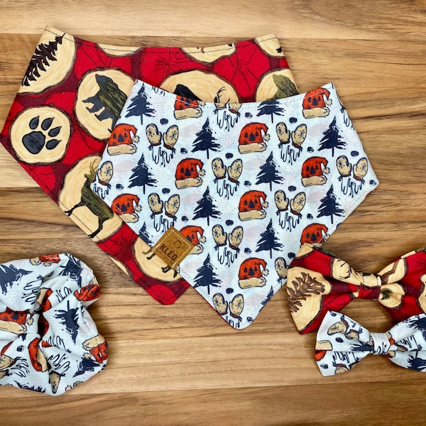 Foulard réversible pour animaux « mitaine »