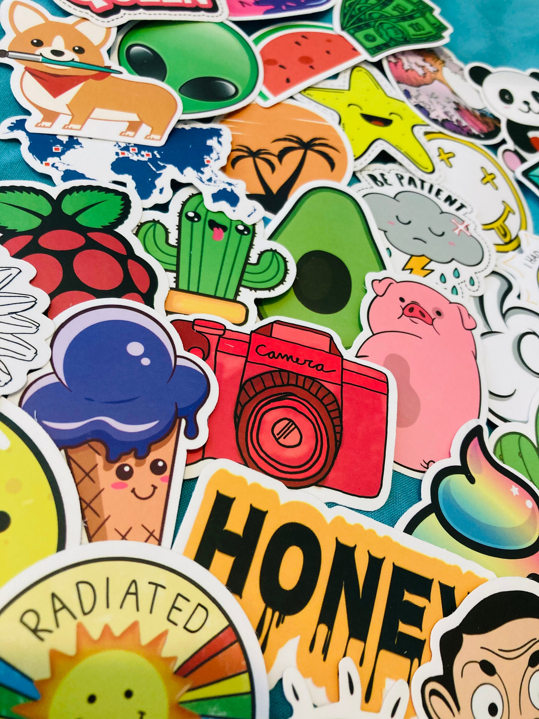 Funny and Cute Cartoon Sticker Pack, Random Variety of Stickers Set - Etsy