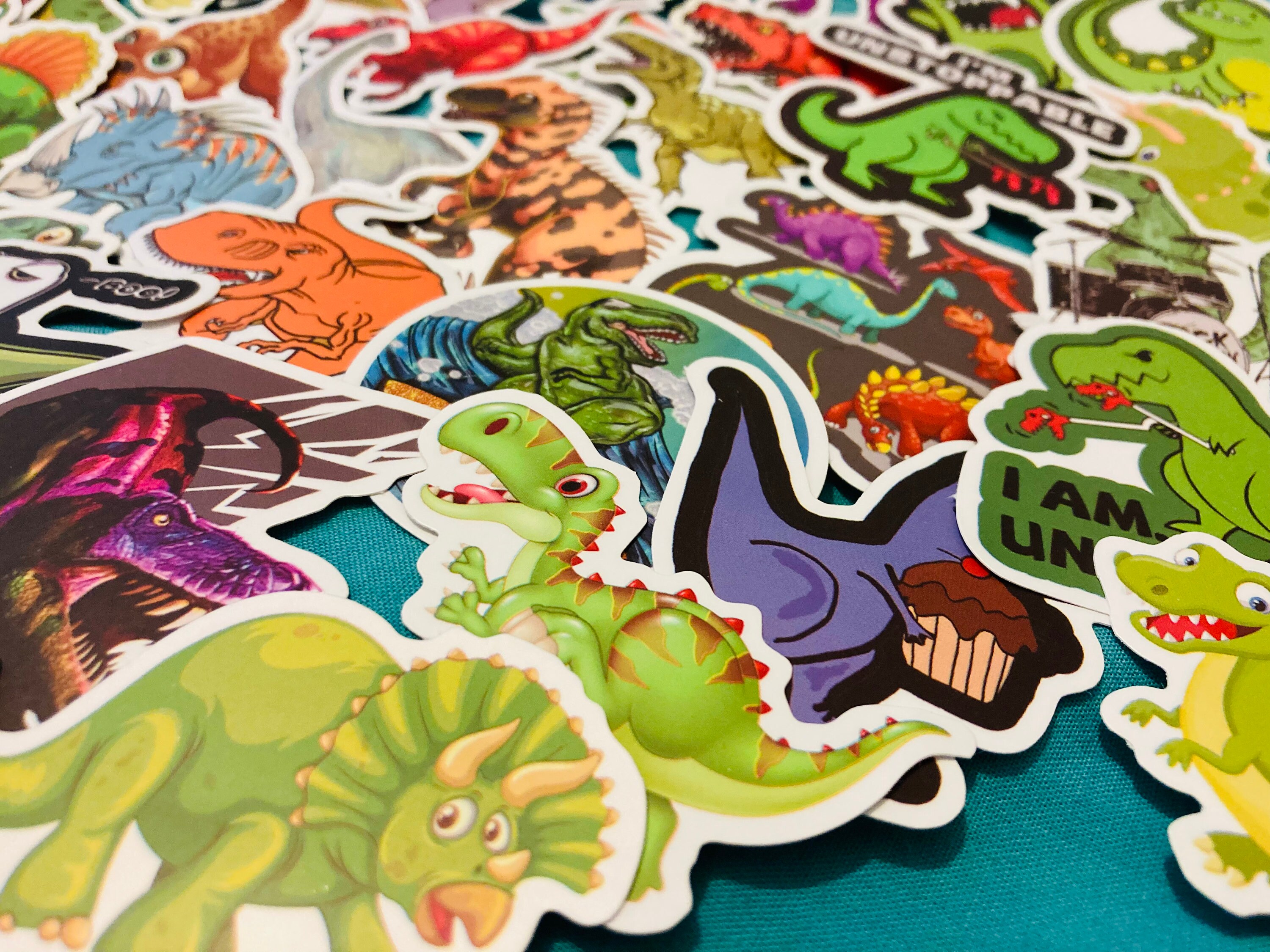 Single Dinosaur Sticker Dinosaur Sticker Pack, Random Variety of Stickers Set - Etsy