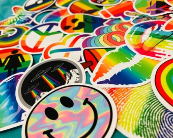 Rainbow Sticker Pack, Random Variety of Stickers Set