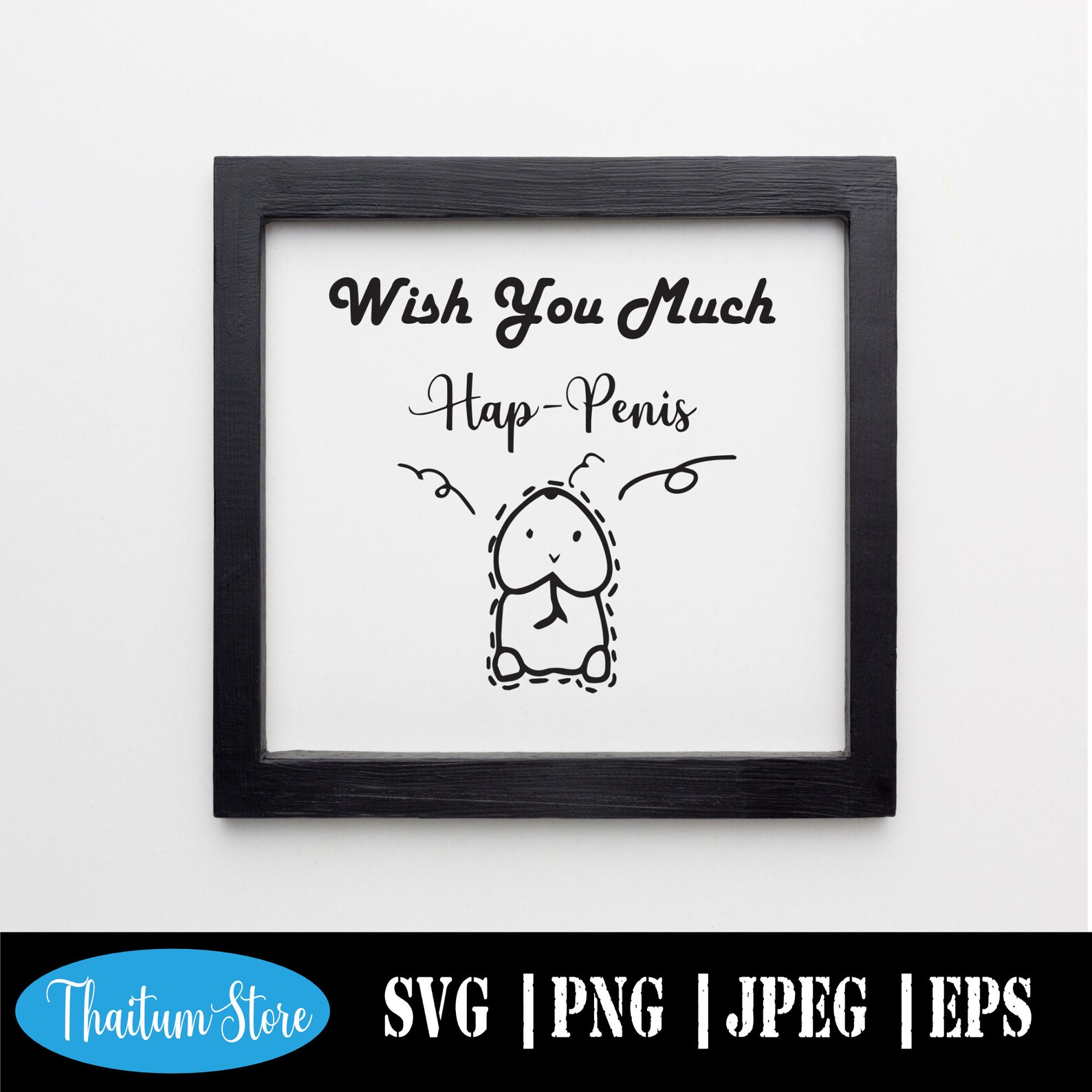 Wish You Much Hap-Penis SVG Bachelorette Party SVG Funny | Etsy