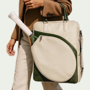 Leather Handmade Woman Tote Tennis Bag By Joya