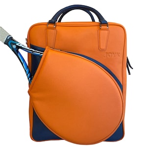 Joya Art XL Personalisierte Top Grain Echtleder Handgefertigte Tennistasche