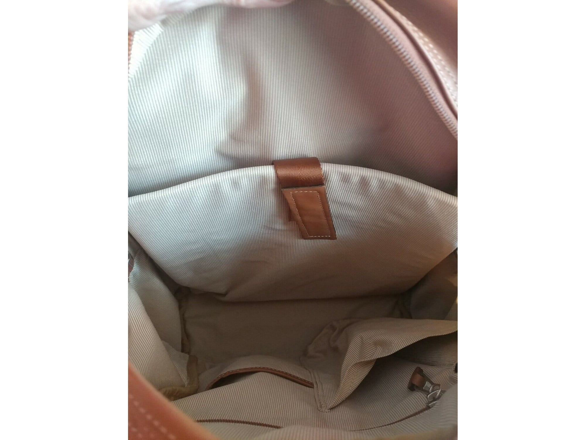 Joya Personalized Top Grain Italian Leather Backpack Tennis  display picture 1