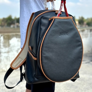 Tennis Backpack Genuine Leather Handmade
