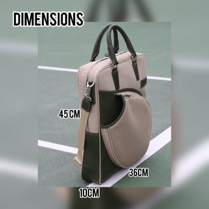 Leather Handmade Woman Tote Tennis Bag By Joya image 9