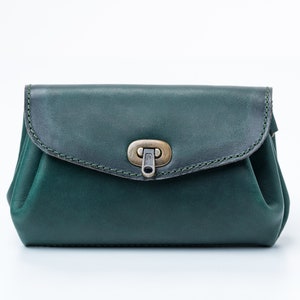 Bolso de cuero verde para mujeres