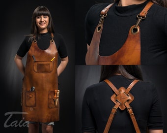 Leather apron for women