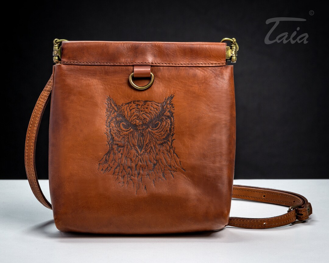 Leather Clasp Bag