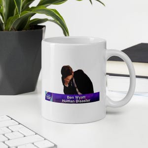 BEN WYATT Mug Human Disaster Pawnee Today Parks and Recreation TV Show Funny Gift Idea for Him for Her Friend Colleague Coffee Mug Tea Cup