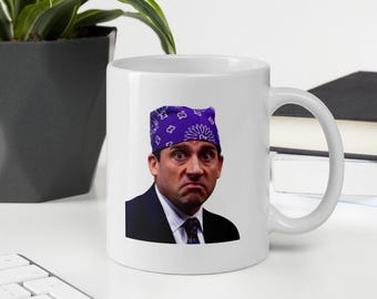 PRISON MIKE Mug Michael Scott The Office TV Show Fan Funny Gift Idea for Him for Her for Friend for Colleague Co-worker Coffee Mug Tea Cup