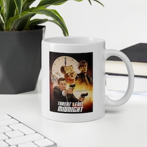 Threat Level Midnight Mug Michael Scott Mug The Office US TV Show Fan Gift Funny Coffee Mug Funny Gift for Him Gift for Her Gift for Friend