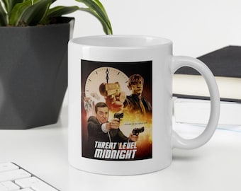Threat Level Midnight Mug Michael Scott Mug The Office US TV Show Fan Gift Funny Coffee Mug Funny Gift for Him Gift for Her Gift for Friend