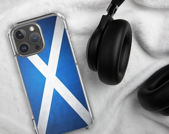 Scotland Phone Case Scottish Flag Phone Case Scotland Supporter Transparent Clear Phone Case for iPhone SE 6 7 8 X 11 12 13 14 15 16 Pro Max