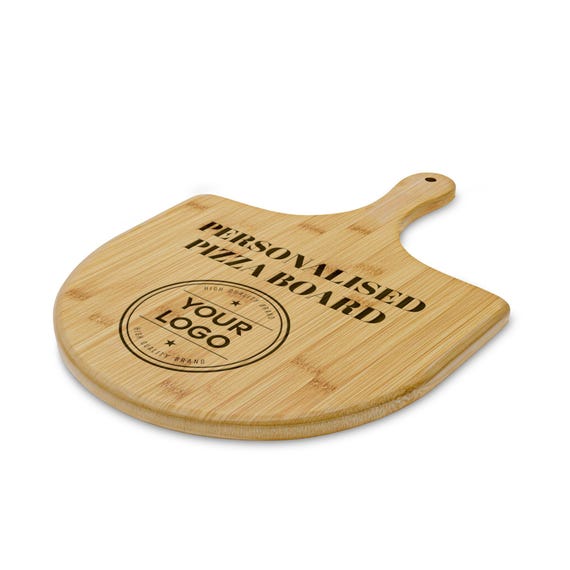 Planche a decouper bois personnalisée 100% BAMBOU - Pelle a pizza gravure sur bois pour prénoms, logo, citation… [ Planche à découper bambou