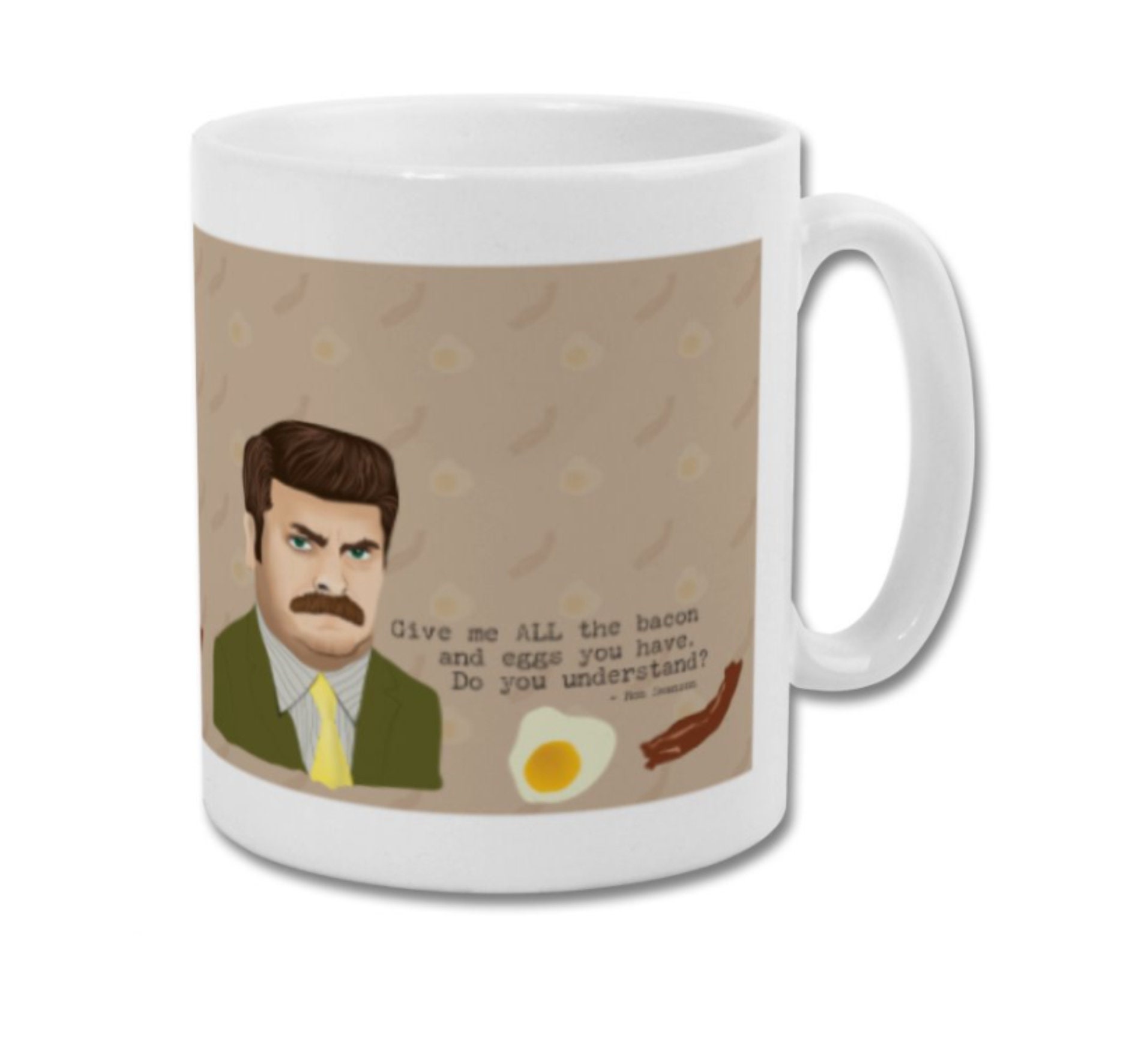 RON SWANSON Give Me All the Bacon and Eggs Parks and Etsy UK