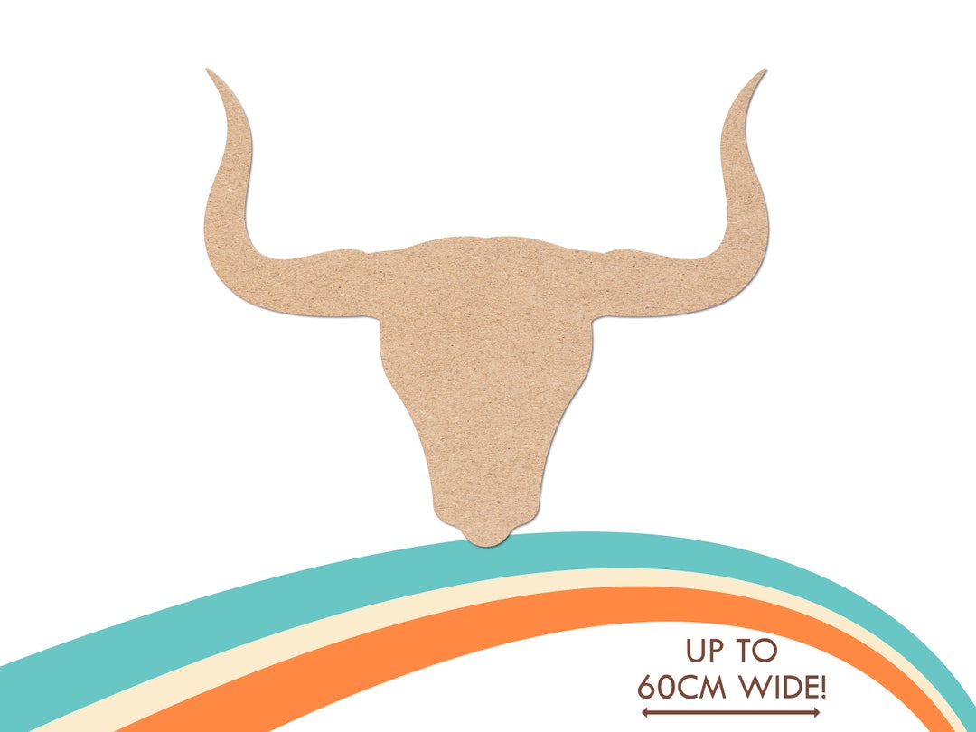 Giant Cattle Head Craft Shape Wooden Cow Head Cutout DIY Etsy