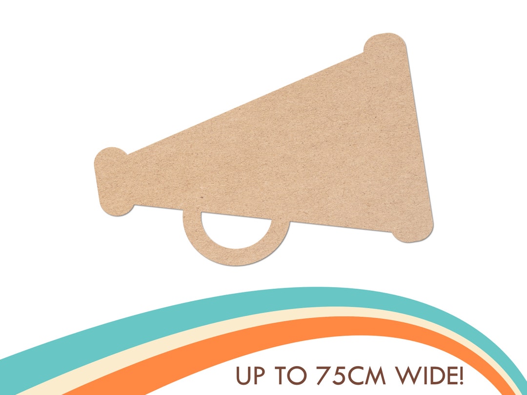 Giant Megaphone Craft Shape MDF Megaphone Party Prop Paint Etsy