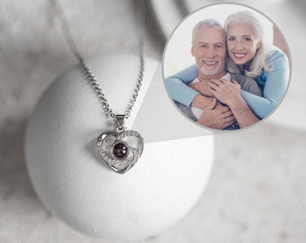 Projection Necklace, Photo necklace, Personalized Photo Necklace, Personalized jewelry,Personalized gift,Christmas gift, Anniversary gift