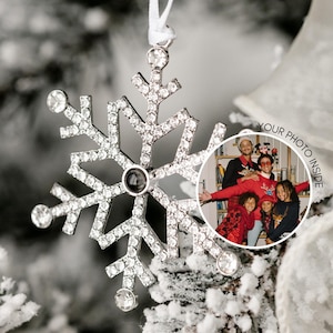 Christmas Picture Ornament • Photo Ornament • Personalized Christmas Bauble • Personalized Christmas Ornament • Projection Ornament