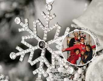 Christmas Picture Ornament • Photo Ornament • Personalized Christmas Bauble • Personalized Christmas Ornament • Projection Ornament
