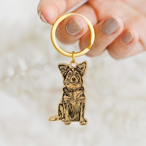 Etsy dog keychain best sale