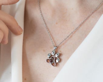 Pet Photo Necklace • Custom Pet Projection Pendant • Personalized Dog Cat Jewelry • Memorial Keepsake • Gift for Pet Lovers