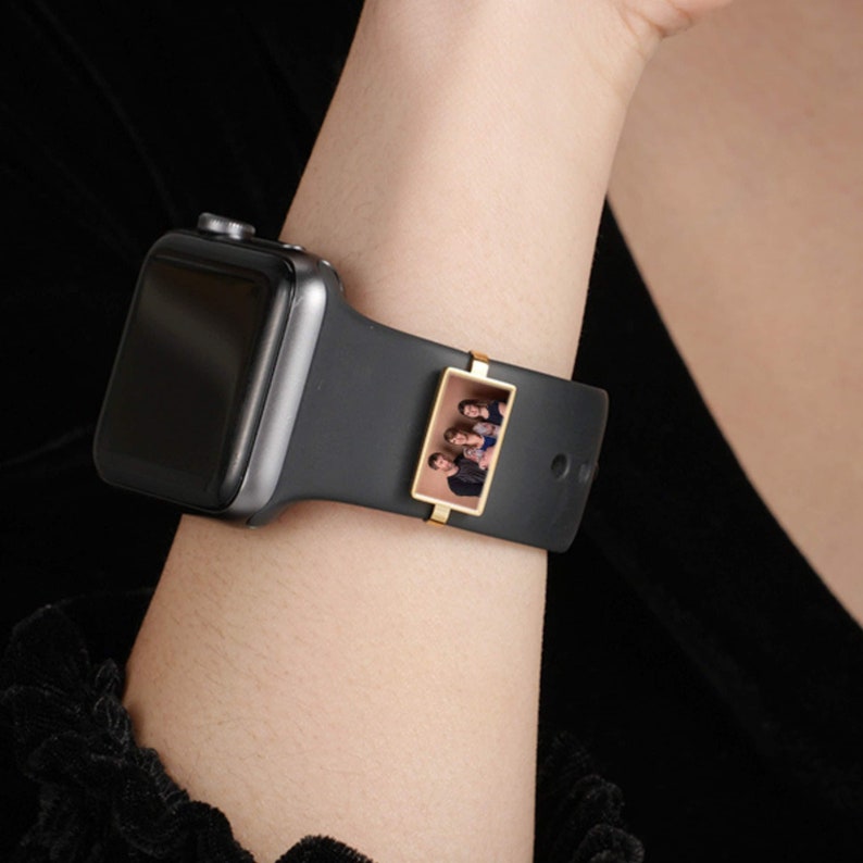 Breloques de montre Apple Breloque de bracelet de montre personnalisée Breloque de montre intelligente Accessoires de montre Cadeau personnalisé Cadeaux pour lui image 3