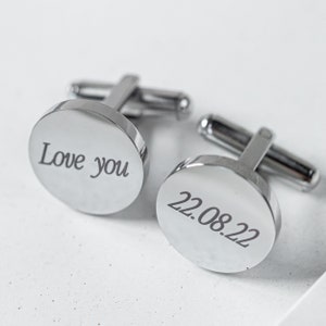 Custom cufflinks • personalized cufflinks • 1 year anniversary gift for boyfriend • long distance relationship gift for boyfriend
