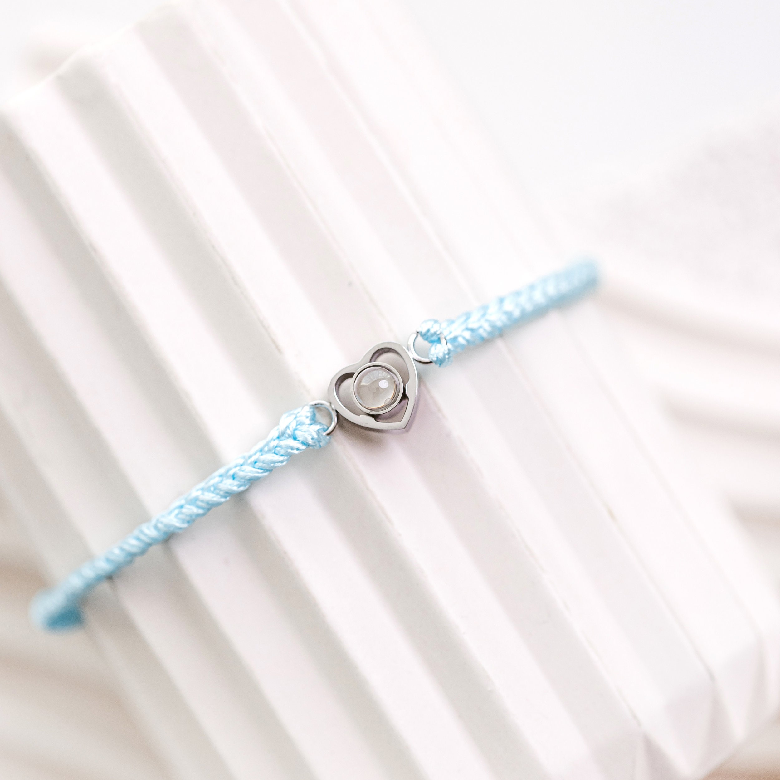 Spirited heart ring shop cyan blue crystal