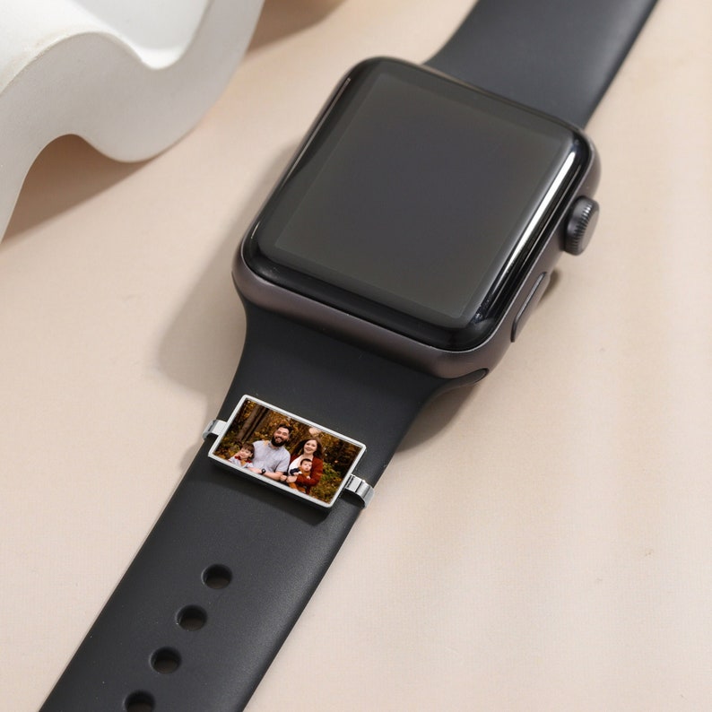 Breloques de montre Apple Breloque de bracelet de montre personnalisée Breloque de montre intelligente Accessoires de montre Cadeau personnalisé Cadeaux pour lui image 6