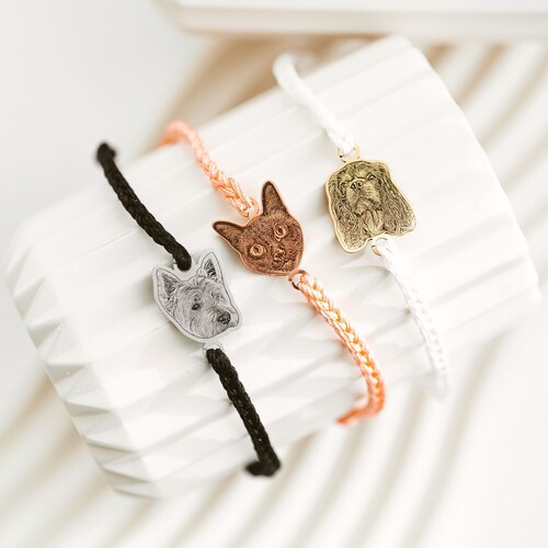 Individuelles Hundearmband • Armband mit Haustierfoto • Erinnerungsgeschenk für Hundebesitzer • Personalisiertes Haustierarmband • Weihnachtsgeschenk für Hundeliebhaber • Weihnachtsgeschenk bei Verlust eines Haustieres