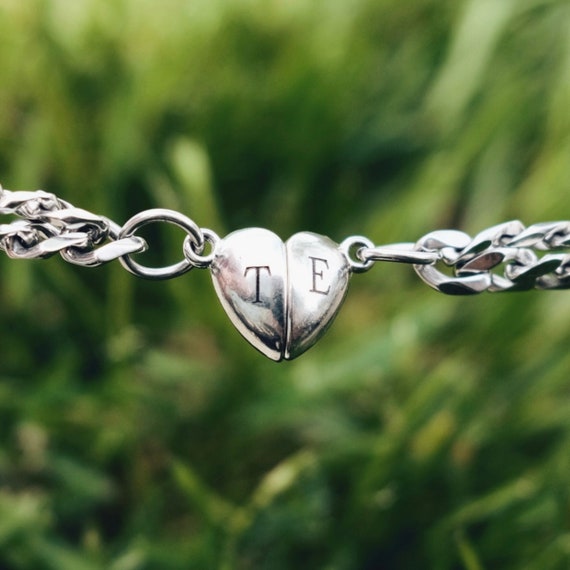 Stainless Steel Magnetic Bracelet - Two Hearts SG