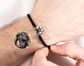 Dog memorial gift • Pet memorial gift • Photo projection bracelet • Pet memorial jewelry • Dog photo gift • Pet Loss Christmas Gift