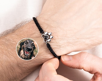 Dog memorial gift • Pet memorial gift • Photo projection bracelet • Pet memorial jewelry • Dog photo gift • Photo bracelet