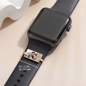 Breloques de montre Apple Breloque de bracelet de montre personnalisée Breloque de montre intelligente Accessoires de montre Cadeau personnalisé Cadeaux pour lui image 4