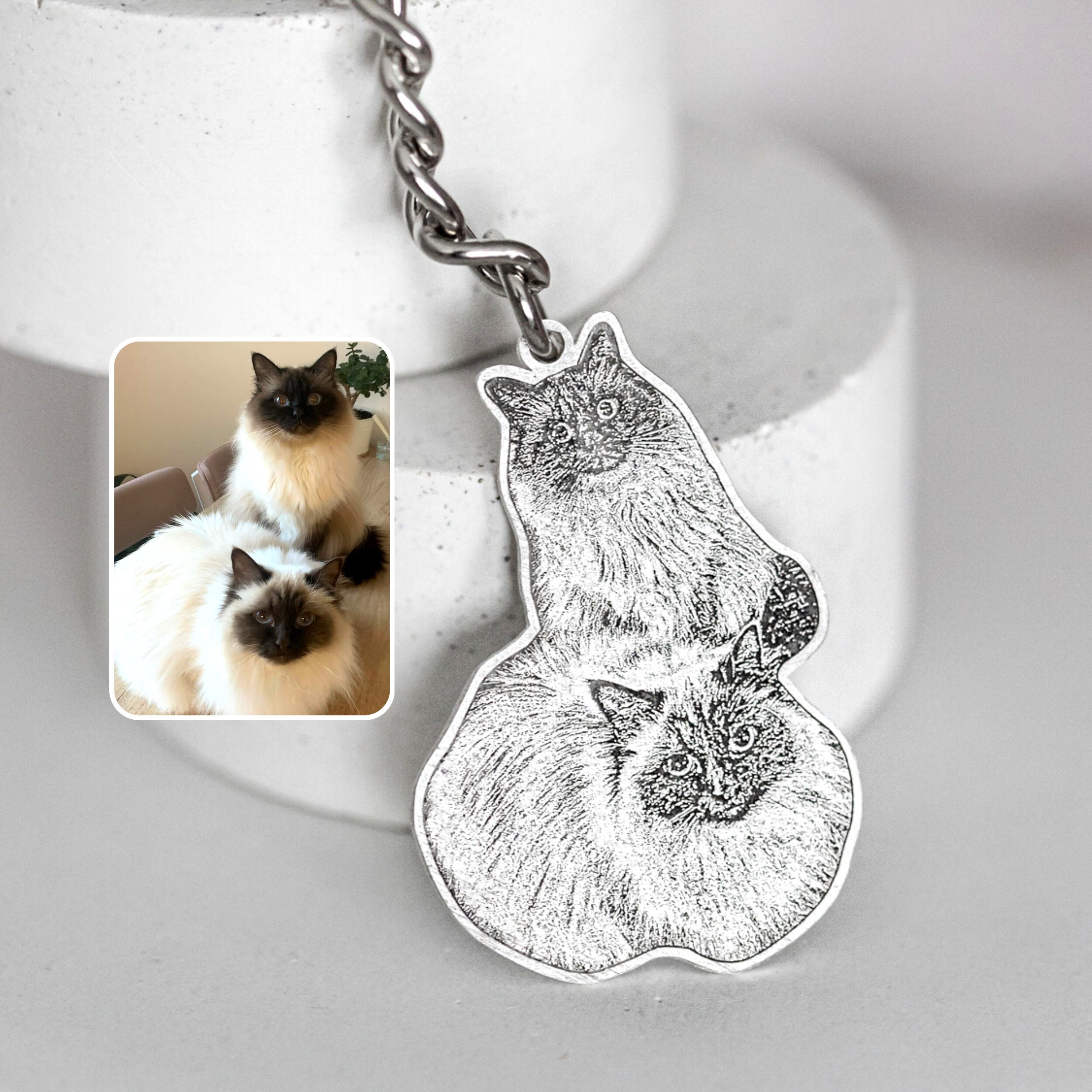 5pcs 5D Diamond Painting Keychain DIY Craft Cute Dog Puppy Rhinestone  Embroidery Key Ring cat Pendant