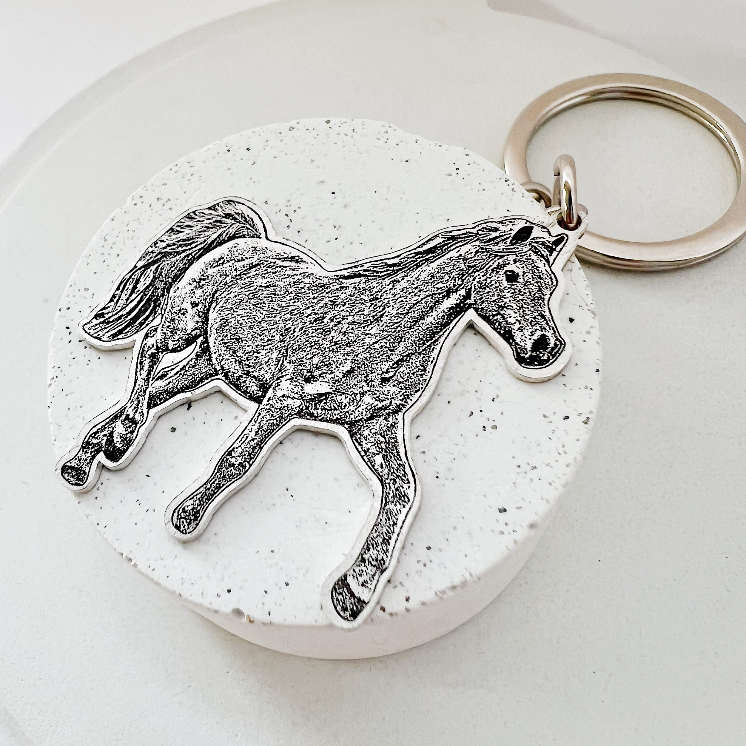 Horse photo keychain • horse lover gift • horse memorial • pet keychain • custom horse keychain • horse jewelry • christmas gift