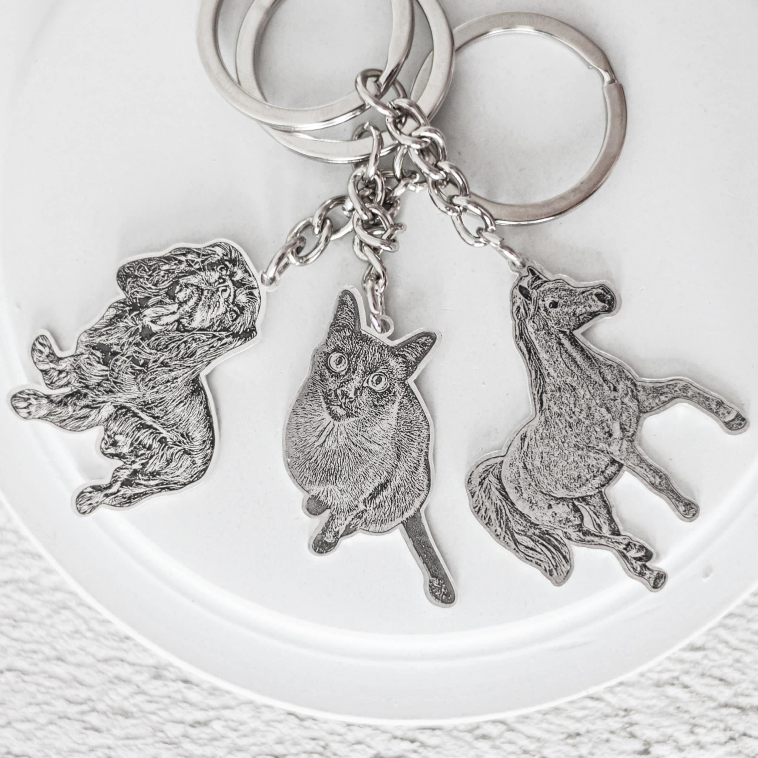 Horse photo keychain • horse lover gift • horse memorial • pet keychain • custom horse keychain • horse jewelry • christmas gift