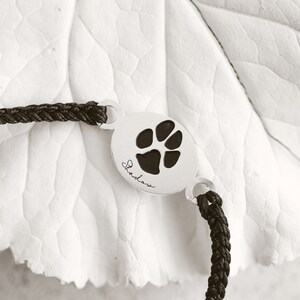 Paw Print Bracelet • Engraved Bracelet • Dog Lover Gift • Pet Memorial ...