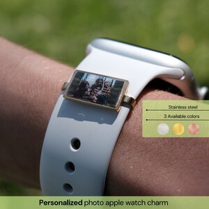 Breloques de montre Apple Breloque de bracelet de montre personnalisée Breloque de montre intelligente Accessoires de montre Cadeau personnalisé Cadeaux pour lui image 2