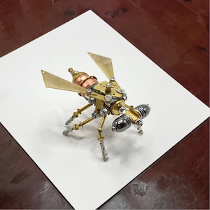 Metal Sculpture Insect Steampunk Home Decor Steampunk Mechanical Insect ...