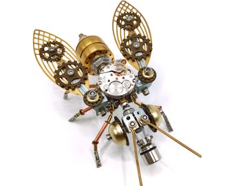 DIY Metal Assembly Kit Mechanical Puzzle for Adults,100+PCS Insect Model Christmas Gift Desktop Metal Insect Decor Creative Holiday Gift