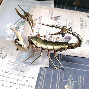 Steampunk Metal Insect Large Scorpion Sculpture Insect Metal Scorpion Art Big Bronze Scorpion Steampunk   Home Decor Valentine&#39;s Day gifts