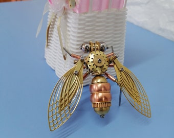 スチームパンク サイボーグ メカニカル ビートル 昆虫 虫 V8 エンジン