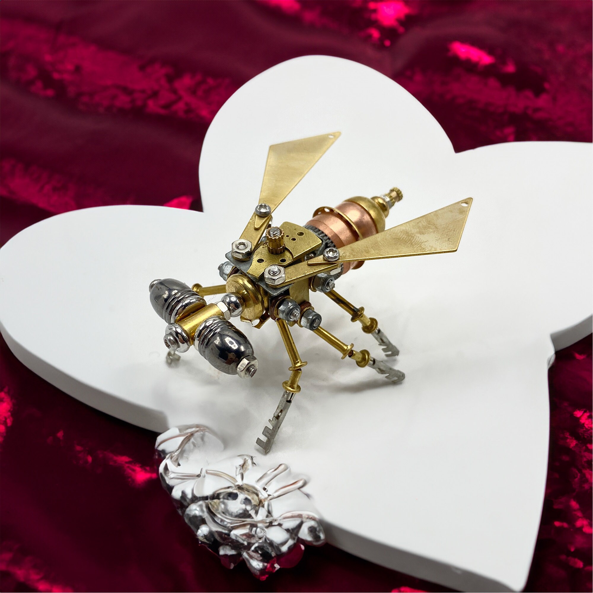 Stempunk Bug Metal Sculpture Insect Steampunk Home Decor Steampunk Mechanical Insect ...